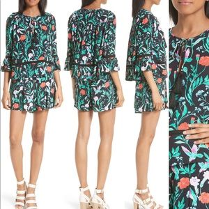 Kate Spade Jardin Crepe Romper Size 0